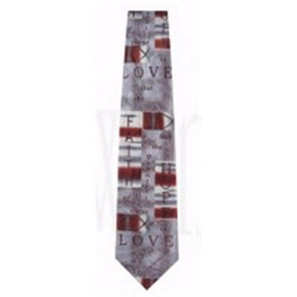 Swanson Christian Supply 166481 Faith Hope Love 1 Cor. 13 isto Polyester Tie