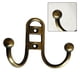 thumbnail image 5 of Pack of 4 Stylish Black Coat Hooks Rustic Design for Coats Scarves Bags, 5 of 5