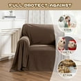thumbnail image 3 of Dark Couch Covers for Sectional Sofa Couch Cover L Shape Couch Covers for Dogs Washable Couch Cover Banket Modern Sofa Slipcovers Super Soft Sofa Towel for Kids Pets ” x ”, 3 of 9