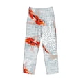 thumbnail image 4 of Xecao Koi Fish Corals,Spring Summer Men's Straight Lounge Pajama Pants: The Ultimate in Comfortable Sleepwear, 4 of 9
