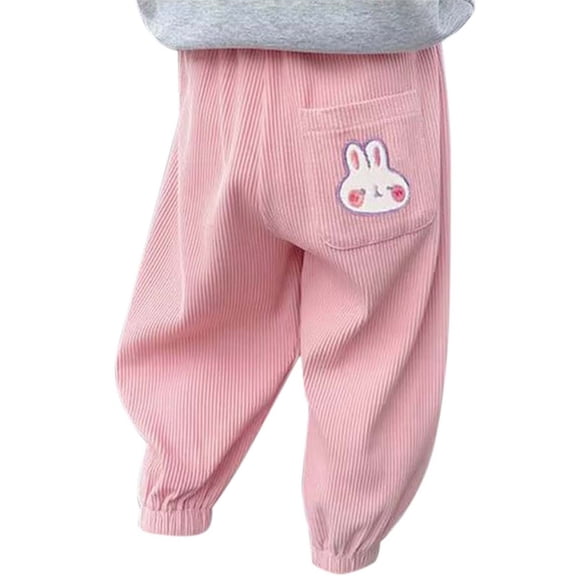 Asxite Toddler Casual Loose Sweatpants Winter Pants Solid Ankle Cropped 5-15 Y