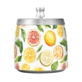 thumbnail image 7 of Yayeee Ashtray with Lid for Cigarette Smokeless Stainless Steel Home Ash Holder, Candy Lemon, 7 of 7