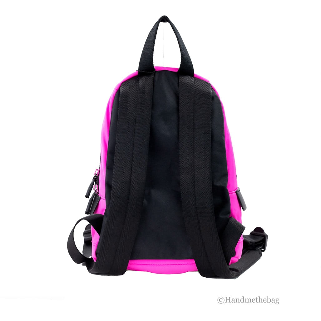 Marc Jacobs Small Neon Fuchsia Nylon Fabric Backpack Bookbag  display picture 1