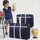 thumbnail image 4 of Bolsa de transporte de gran capacidad - Bolsa de viaje no tejida de 90x48x28cm para mudanzas, colchas y ropa, organizadora portátil con asas, 4 of 4