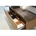 thumbnail image 2 of Ocala 60" Maple Wall Mount Bathroom Vanity, Left Sink, 2 of 6