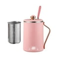 thumbnail image 1 of Pompotops Travel Electric Kettle 450ML Stew Cup, 7 Minutes Boil Small Slow Cooker Stainless Steel Portable Saucepan With Temperature Control, Timer For Home/Office Clearance, 1 of 2