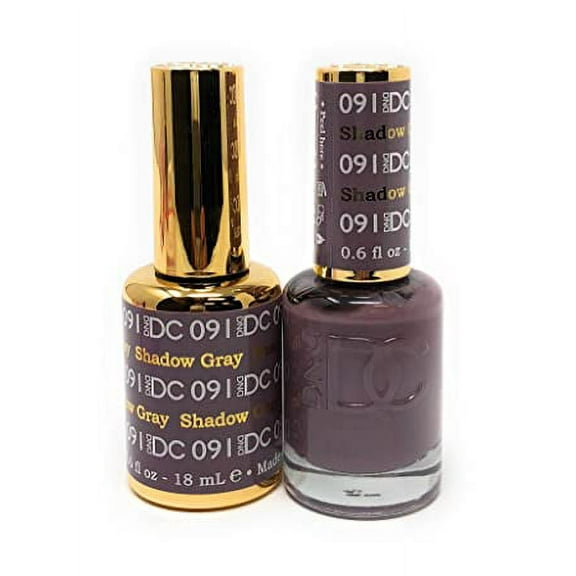 DND - DC Duo Soak off Gel & Matching nail polish - SHADOW GRAY #DC091