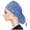 Blue, variant on Scrub Caps With Buttons Women Mens Beanies Cap with Buttons and for Hat Scrub with Sweatband Bouffant Print Caps Beret Hats for Women