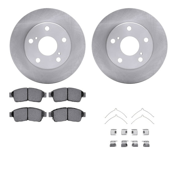 Dynamic Friction Company Front Brake Rotors with 5000 Advanced Brake Pads includes Hardware 6512-76303