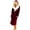 Wine, variant on Labakihah robes for women Women Winter Plush Lengthened Shawl Bathrobe Home Clothes Long Sleeved Robe Coat Black