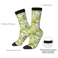 thumbnail image 4 of KLL Gnome and Pineapple Print Cool Socks Men's Women's Crew Socks Funny Crazy Novelty Stockings, 4 of 6
