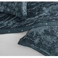 thumbnail image 5 of Chezmoi Collection Piers 3-Piece Storm Blue Distressed Velvet Duvet Cover Set Queen Size with Button Closure and 8 Corner Ties, Soft Washed Microfiber Reverse Comforter Cover, 5 of 9