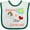 White and Green, variant on Inktastic Someone in Ohio Loves Me Boys or Girls Baby Bib