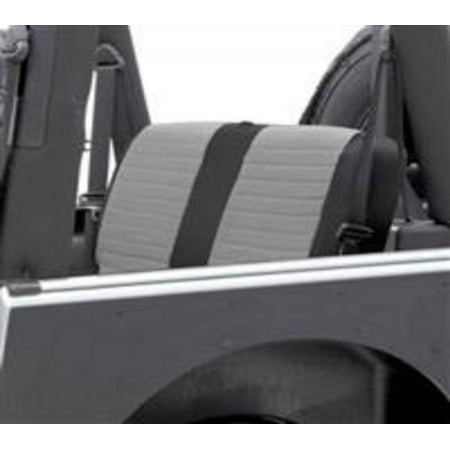 Smittybilt 2008-2012 Jeep  Wrangler JK 4 Door XRC Seat Cover Rear Black Sides  Gray Center