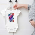 thumbnail image 5 of Cutout MTV Logo Moon Man Blast Off Romper Boys or Girls Infant Baby Brisco Brands NB, 5 of 6