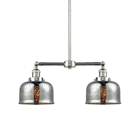 

Innovations Lighting 209 Large Bell Large Bell 2 Light 24 Wide Linear Chandelier /