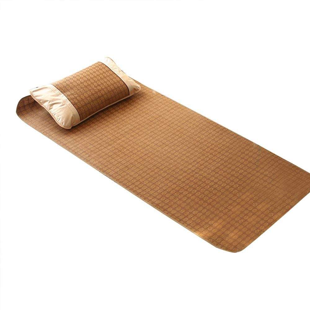 Selm Bamboo Cooling Mat, Home Textile Rattan Mat Grid Fitted Sheet Set