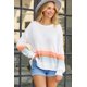 thumbnail image 4 of ABPHQTO Jersey Mujer Rayas Cuello Redondo Canalé Blanco, 4 of 5
