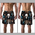 thumbnail image 3 of luoweisi Men's Beach Shorts Quick Dry Swim Trunks with Mesh Lining Skeleton 2XL, 3 of 5