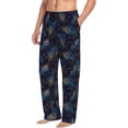 thumbnail image 6 of Honiee Peacock Feathers for men - a sleek fusion of Straight Pajama Pants, versatile Lounge Pants, and cozy Sleepwear, all rolled into one-X-Large, 6 of 6