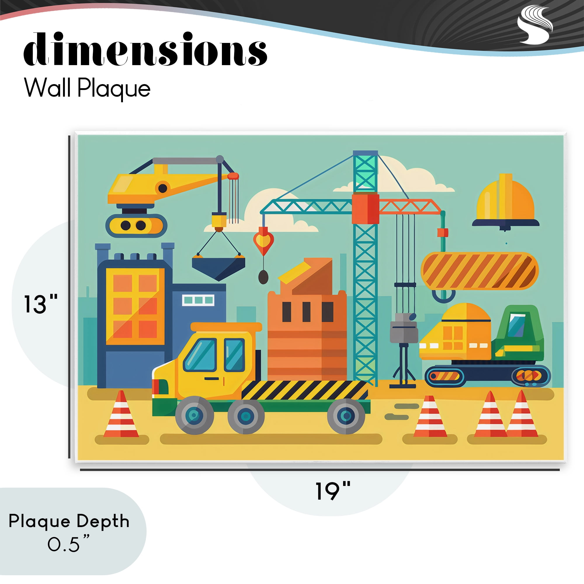 Stupell Industries Industrial Construction Site Wall Plaque Art, design by Creative Studio