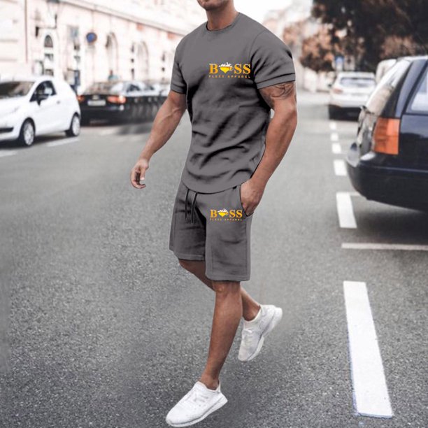 WILLBEST Pantalones Cortos Cargo para Hombre, Informales, para Entrenamiento, Jogging, para Exteriores, Senderismo, con Diseño Estampado para Uso Diario