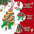 thumbnail image 3 of 16Pcs Christmas Lollipop Ornaments, Candy Christmas Tree Decorations Colorful Mini Candy Cane Hanging Ornaments Polymer Clay Peppermint Pendants for Xmas Tree Party Home Decorations, 3 of 8