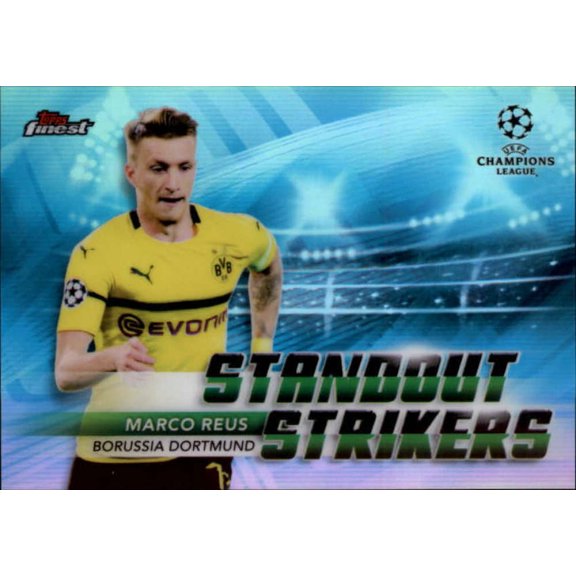 Collectible 2018-19 Finest UEFA Champions League Standout Strikers #SS-MR Marco Reus Borussia Dortmund Soccer Trading Card
