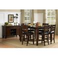 thumbnail image 7 of Contemporary Style Set Of 2 Counter Height Chairs Dark Oak Finish Wood Faux Leather Upholstered Seat Dining Room Furniture, 7 of 7