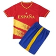thumbnail image 5 of 2026 Fan Soccer Collection for Boys - Kids Football Shirt and Shorts Set International Retro Streetwear Youth Training Uniform Athletic Outfit Ages 3-14(Red1/140), 5 of 5