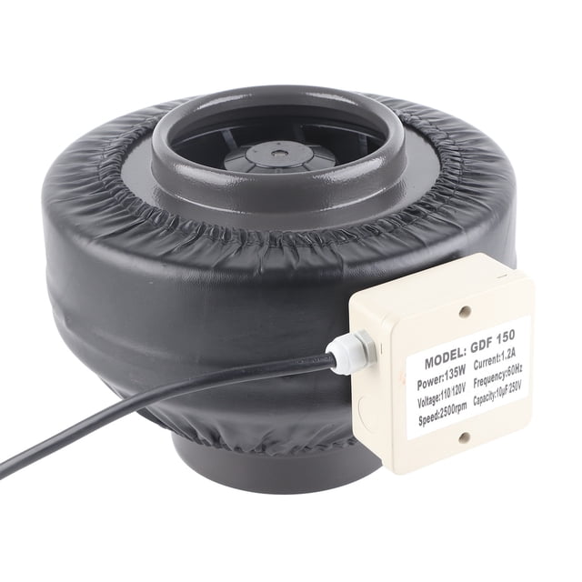 Ventilador De Conducto En Línea, Ventilador De Conducto De Velocidad Ajustable, Potente Flujo De Aire, Fácil De Usar Para Sala De Cultivo