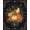 Orange, Pattern 10, variant on Design&I 8'x10' Washable Area Rug Extra Large Skid-Resistant Low Profile Midnight Black Enchanted Autumn Nightscape Gothic Manor Amidst Festive Pumpkin for Living Room, Family