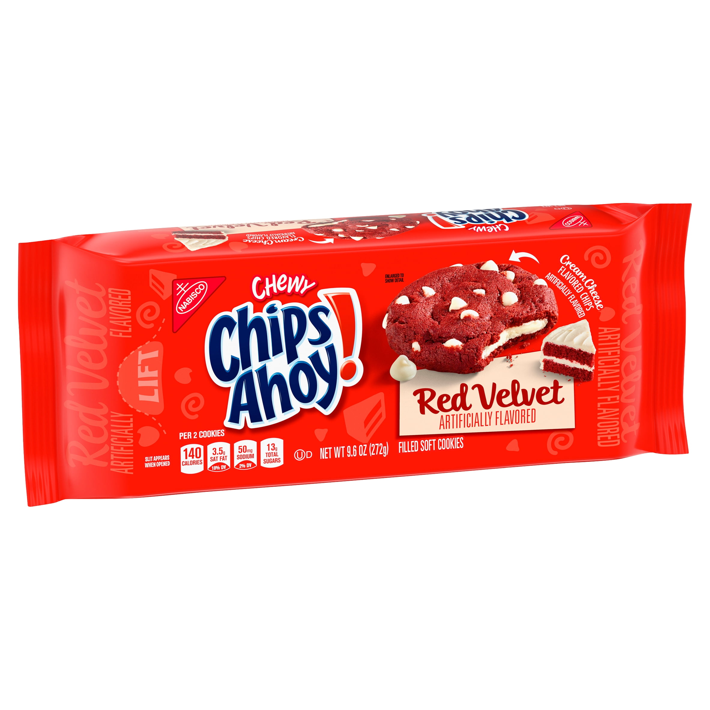 CHIPS AHOY! Chewy Red Velvet Cookies, 1 Pack (9.6 oz.)