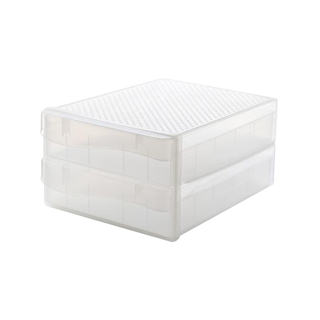 Raindrops 1Pack Transparent Egg Storage Tray for Home Kitchen with Space Saving Design 34X26X17cm