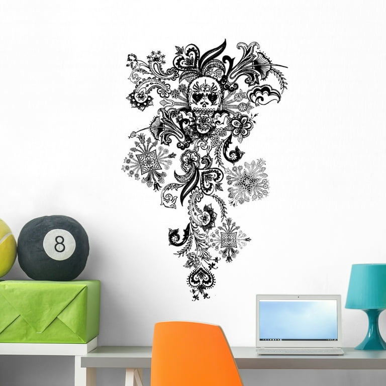 Abstract Vintage Records Music Wall Decal – Wallmonkeys