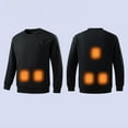 thumbnail image 5 of Chiccall Heated Sweatshirts for Men with Light 5 Zones Heating Crew Neck Pullover Sweatshirts Fleece Lined Winter Thermal Heated Outdoor Sweater without Battery, 5 of 7
