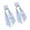 Blue, variant on Pack of 2 Scalloped Wreath Sash for Front Door Garland Ribbon Accessories for Yard Doorway Outdoor Indoor Bowknot Decors