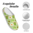 thumbnail image 5 of KLL Avocado And Toast Pattern Adult Unisex Cozy Slippers,Fuzzy Slip-on Slippers TPR Sole Slippers Comfort Plush Home Footwear for Indoor & Outdoor-8, 5 of 7