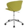 thumbnail image 3 of Home and Office Upholstered Low Back Chair in Citrus Green Fabric, 3 of 4