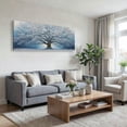 thumbnail image 3 of Large White Trees of Life Canvas Wall Art, Creative Trees Decor Painting Canvas Print for Living Room, Bedroom, Office Decorations, Gifts for Men, 3 of 7