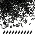 thumbnail image 1 of Uxcell 1800-Pack Cuentas Bugle, Cuentas de Vidrio de Tubo de Bordado de 2x4mm para Manualidades DIY/Pulsera/Collares Negros, 1 of 7