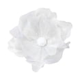 thumbnail image 3 of Cabeza de flor artificial de malla de hilo, simulación de flores, decoración de pared, cabeza de flor falsa Blanco, 3 of 9