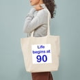 thumbnail image 5 of CafePress - 90Th Birthday Tote Bag - Unisex Canvas Tote Bag, Beige, 1-Piece, 5 of 9
