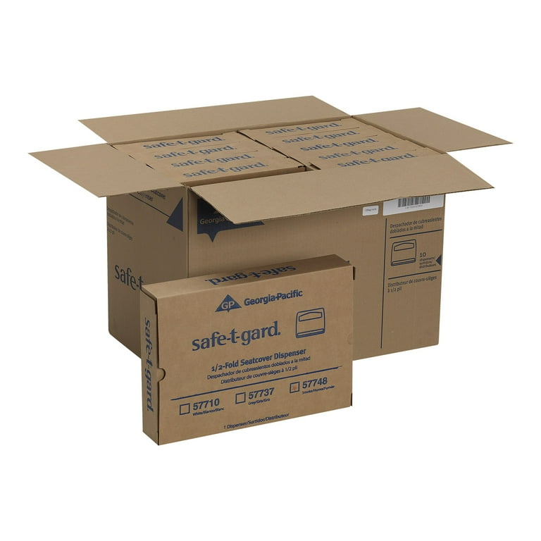 Safe-T-Gard Toilet Seat Cover Dispenser, Half-Fold, 16.38 x 2.5 x 11.75, Black Safe-T-Gard Toilet Seat Cover Dispenser, Half-Fold, 16.38 x 2.5 x 11.75, Black