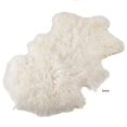 thumbnail image 5 of saro lifestyle mongolian lamb fur 100% wool throw rug, 20" x 35", charcoal, 5 of 5