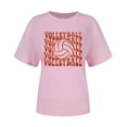 thumbnail image 3 of T Shirts Women Volleyball Shirts Volleyball Team Tee Tops Volleyball Graphic Casual Short Sleeve Shirts, 3 of 4