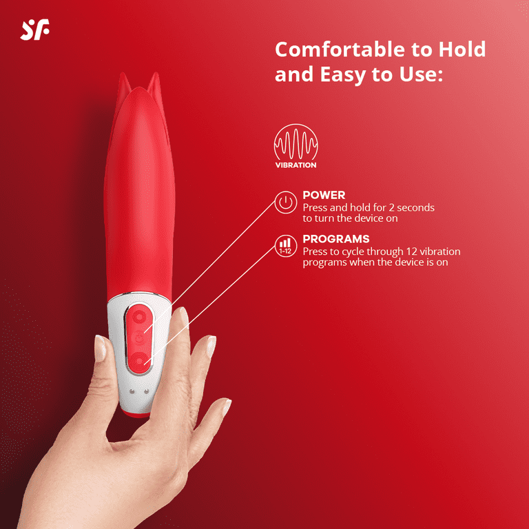 Satisfyer Power Flower Vibrator - G-Spot and Clitoris Stimulator, Vibrating  Dildo, Fluttering Petals, 12 Vibration Programs - Waterproof, Rechargeable  - Walmart.com