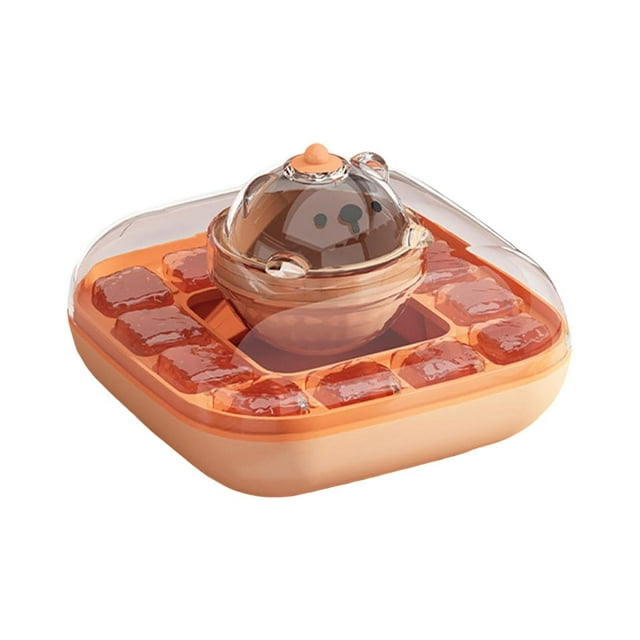 Yisang Ice Maker Silicone Tray Easy Ice Release Easy Release With Lids Spherical Ice Makers With Lids For Whiskey