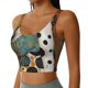 thumbnail image 2 of Balery Abstract Dalmatian Art Sujetadores deportivos con espalda cruzada para mujer, acolchados, sin costuras, de alto impacto, ideales para yoga, gimnasio, entrenamiento y fitness.-Large, 2 of 8