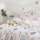 thumbnail image 3 of Funda nórdica Queen Boho Blanco Rosa Floral Juegos de cama de algodón Estética Floral, 3 of 9